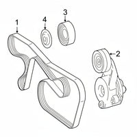 Belt Idler Pulley 6422000970 6422001070 6422001970 Compatible with MERCEDES-BENZ CLS (C218) & GL-CLASS (X166) & GLC (X253) &  GLE (W166) Tag No.7