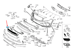 Front Bumper Grill 1568804200 Compatible With Mercedes-Benz GLA-CLASS W156 (2017-2020) Tag No.139