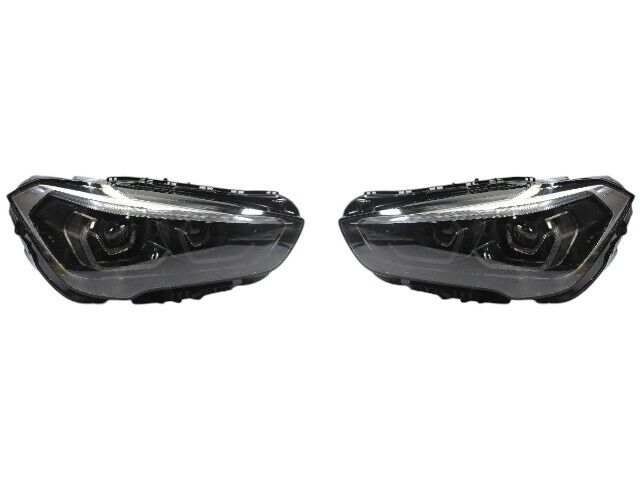 Complete Headlight Set Left 63119477811 Right 63119477812 Compatible With BMW X1-F48 LCI (2020-2022)