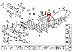 Engine Sheild 51757171390 Compatible With BMW X5 (E70), X6 (E71, E72) Tag No.3