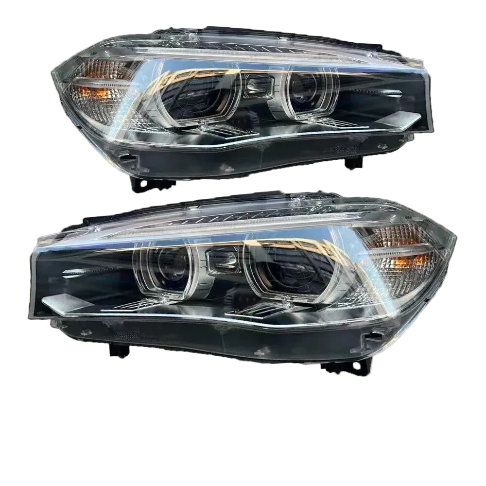 Complete Headlight Set Left 63117317101 & Right 63117317102 Compatible With BMW F15 2014-2018