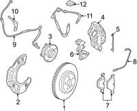 Front Brake Pad Wear Sensor 34356791958 Compatible With BMW 5 Series F10 & 6 Series F12 &  7 Series F01 F02 F03 F04