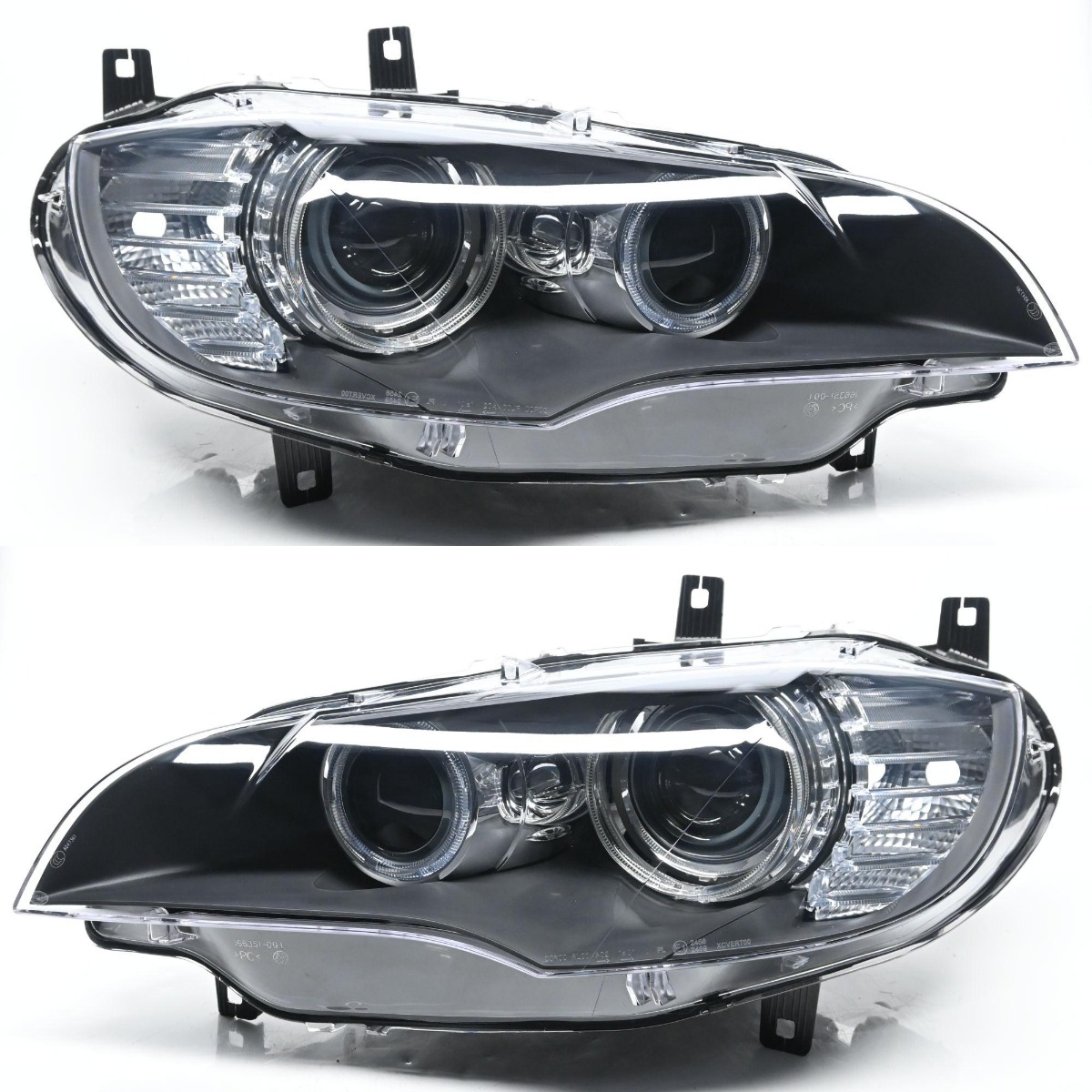 Complete Head Light Set Left 63117288991 & Right 63117288992 Compatible With BMW E70 2007-2010