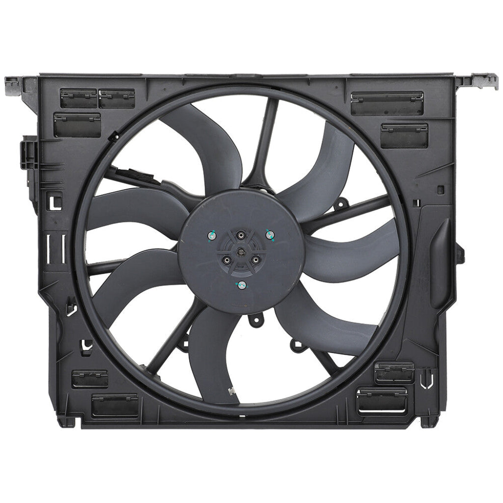Engine Radiator Cooling Fan Assembly 17428509741 17414578976 17427806017 17428509743 17427802943 Compatible With BMW 5 Series (F10) & 5 Gran Turismo (F07) & 7 Series (F01, F02, F03, F04)