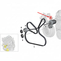 Belt Tensioner With Pulley 11287800334 Compatible with  BMW 5 Series  (E60) & 5 Series  (F10) & 5 Gran Turismo (F07) & 7 Series (F01, F02, F03, F04) & X3 (E83) & X5 (E70) & X6 (E71, E72)