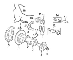 Rear Left/Right ABS Wheel Speed Sensor 34526771777 Compatible With BMW X5 E70 & X5 F15, F85 & X6 E71