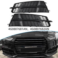 Fog Lamp Cover (Black Chrome) Left 4G0807681AN & Right 4G0807682AN Compatible With AUDI A6 C7 2016-2018 Tag No.34