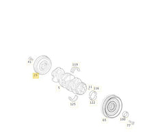Belt Pulley VD1222 Compatible with MERCEDES-BENZ A-CLASS (W176), B-CLASS Sports Tourer (W246, W242), CLA Coupe (C117), GLA-CLASS (X156) (CONTINENTAL)