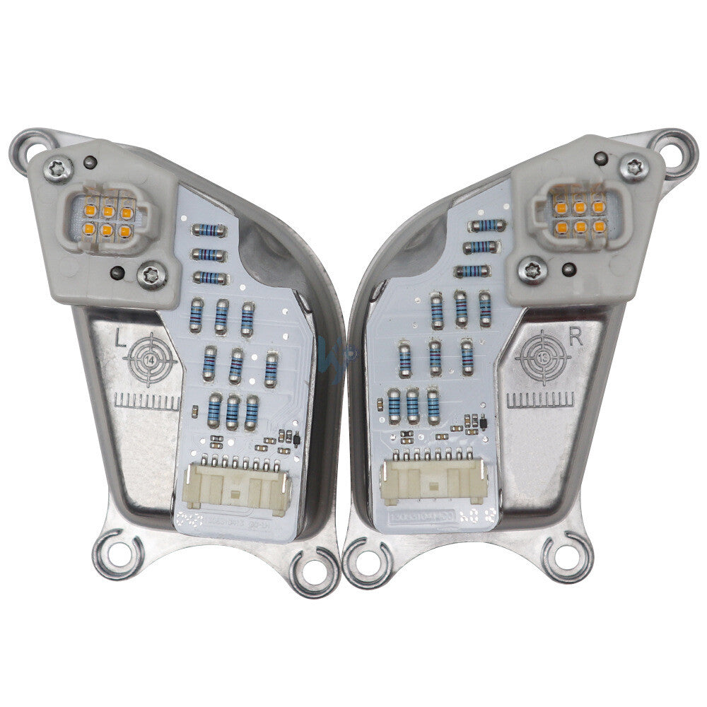 Front Headlight LED Turn Signal Module 63117406357 63117406358 Compatible With BMW F25 F26