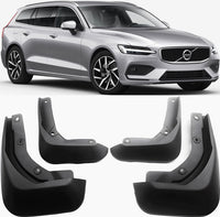 Front & Rear Mud Flaps (Set of 4) 31650287 32351434 31650288 32351435 Compatible With Volvo S60 V60 (2020-25)