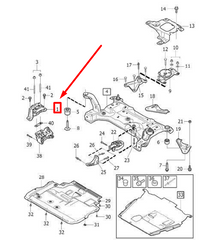 Engine Mounting 32222348 Compatible With VOLVO V40 Hatchback (525)