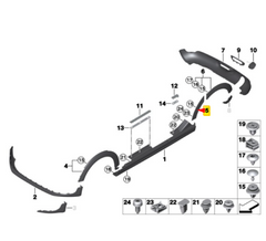 Wheel Eyebrow  On The Door Right 51777329032 Compatible With MINI (F55) | MINI / COOPER