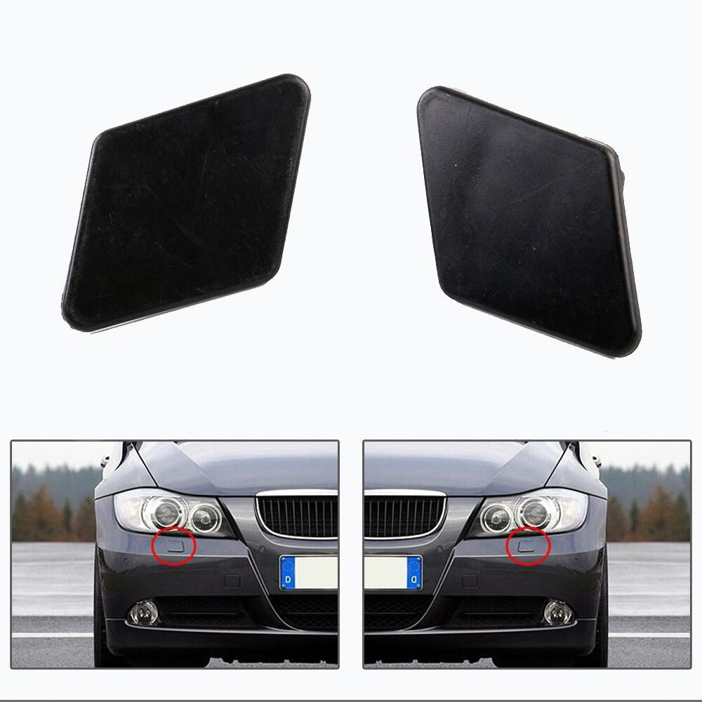 Headlight Washer Cap Set Left 61678031307 & Right 61678031308 Compatible With BMW E90