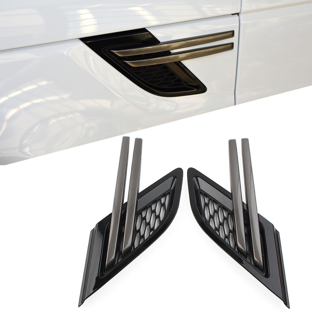 Front Fender Grille Silver Right LR053796 & Left LR053800 Compatible With RANGE ROVER SPORT I (L320) Tag No.04