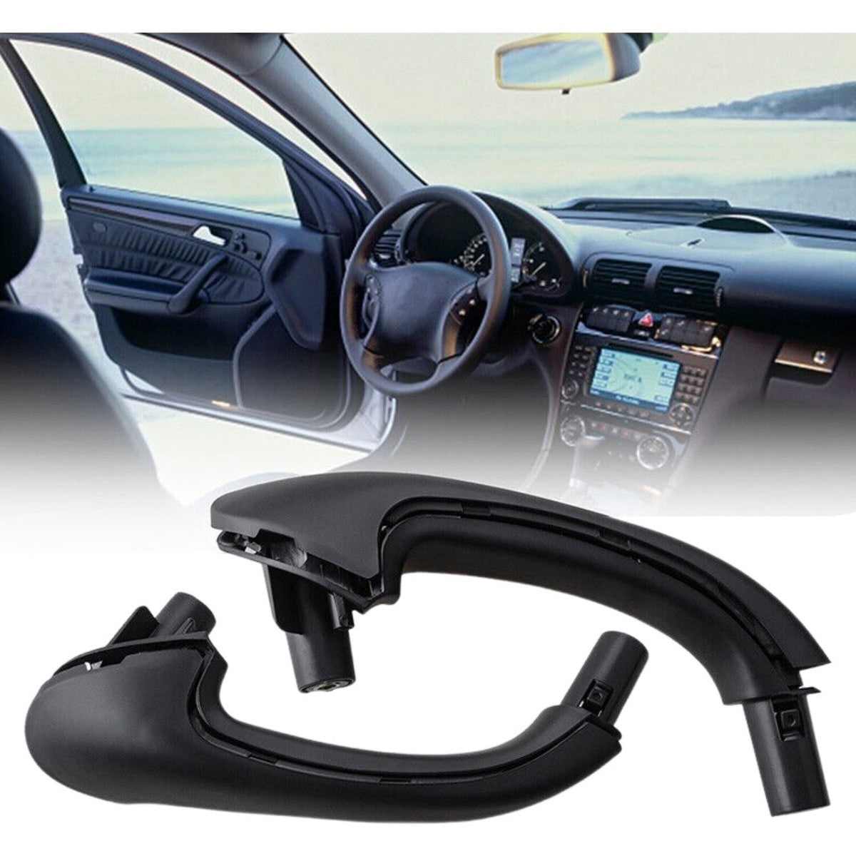Door Handle Compatible with MERCEDES BENZ C-Class W203  (2000-2007 ) (Set OF 4)