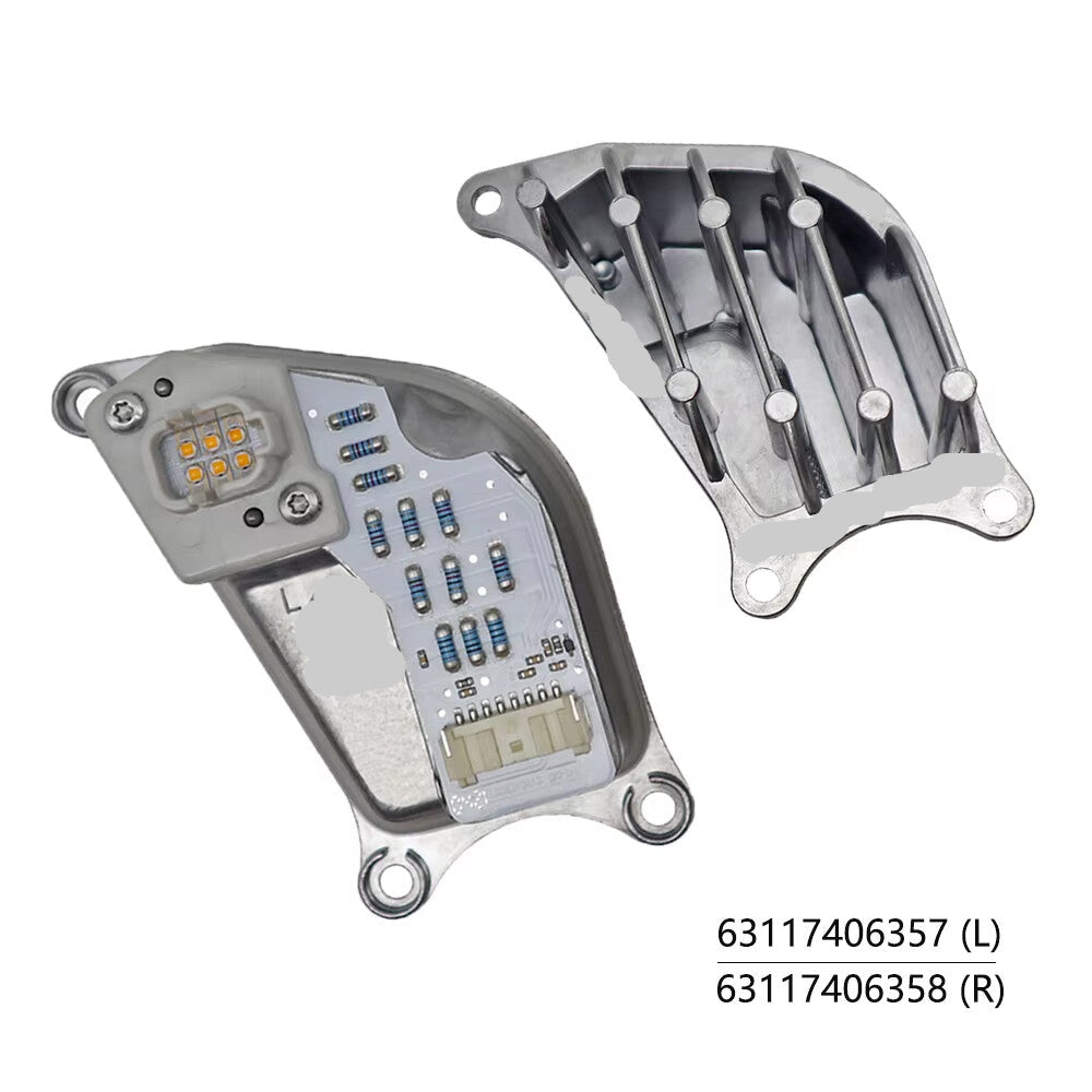 Front Headlight LED Turn Signal Module 63117406357 63117406358 Compatible With BMW F25 F26