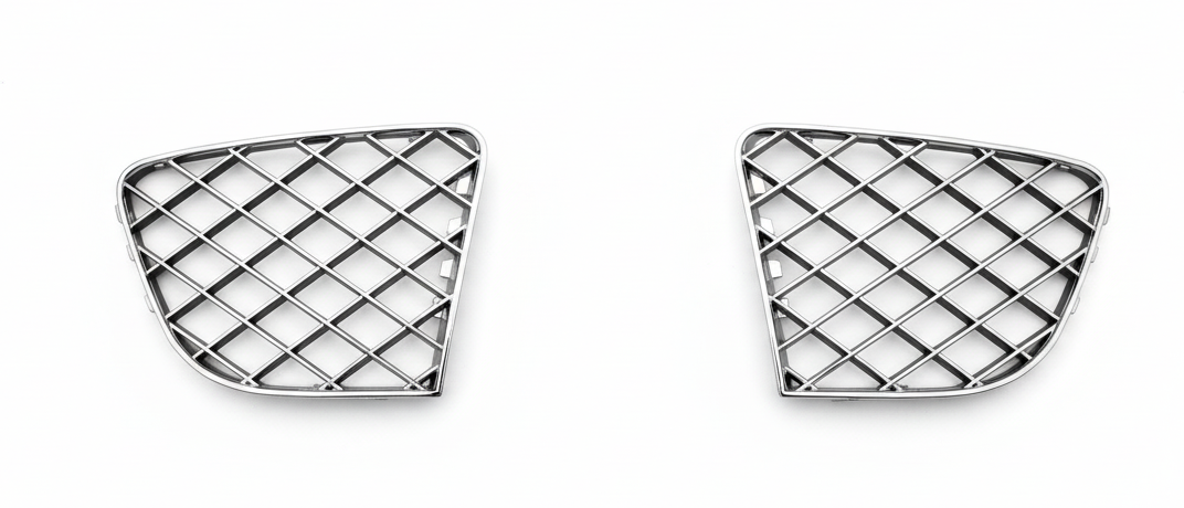 Fog Lamp Case ( Chrome ) Left 3W3807683RL & Right 3W3807684RH Comaptible WithBentley Continental