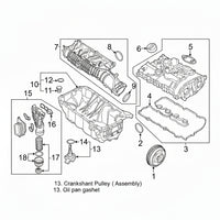 Belt Pulley VD1156  11238602800 Compatible With MINI MINI (F56) | MINI / COOPER, MINI CLUBMAN (F54), MINI Convertible (F57) | MINI / COOPER, MINI COUNTRYMAN (F60) (CONTINENTAL)