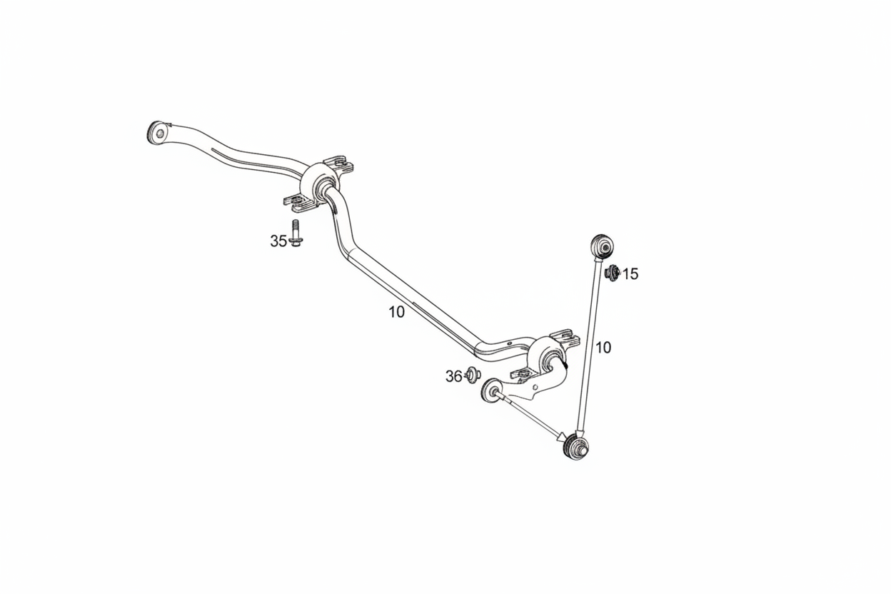 Front Stabilizer/ Sway Bar Links Left 4473200189 Right 4473200289 Compatible With Mercedes Benz W447