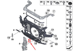 Radiator Support Trim Panel 51649802008 Compatible With MINI COOPER R60