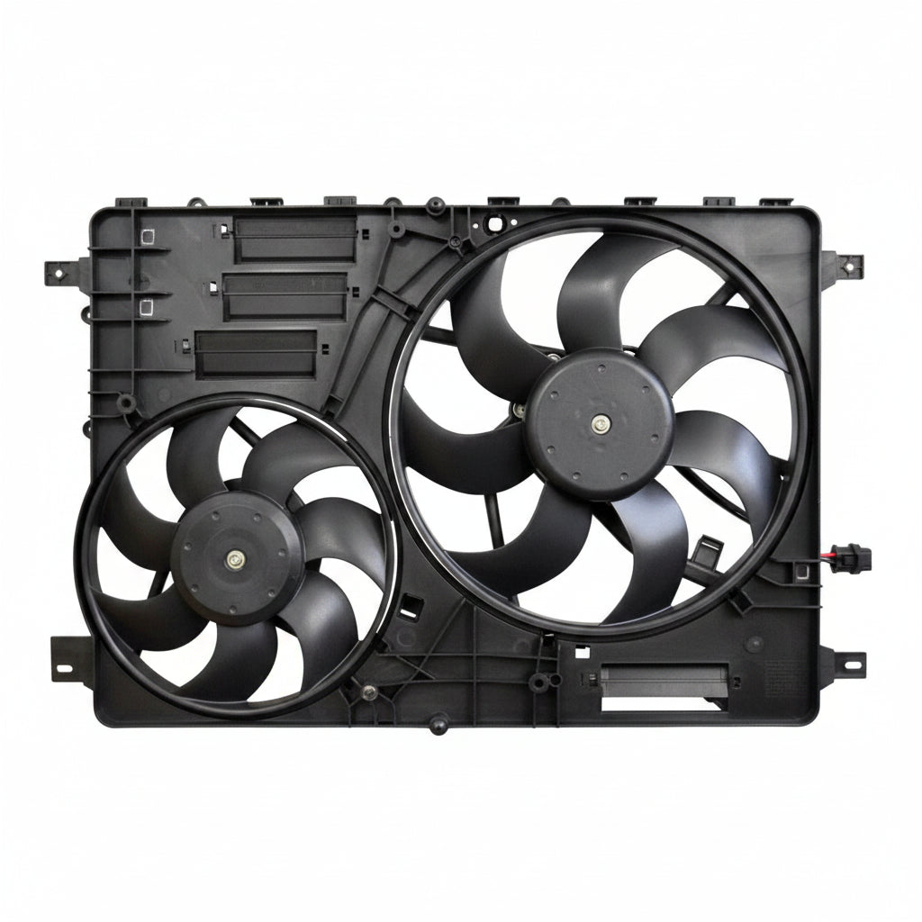 Radiator Fan Assembly LR044833 LR100366 Compatible With Land Rover Discovery Sport  (L550) & Land Rover Range Rover Evoque  (L538)
