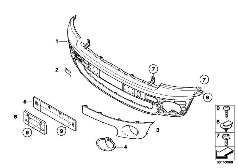 FRONT LICENSE BOARD 51132756949 Compatible With MINI COOPER R56