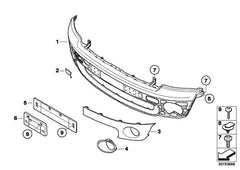 FRONT LICENSE BOARD 51132756949 Compatible With MINI COOPER R56