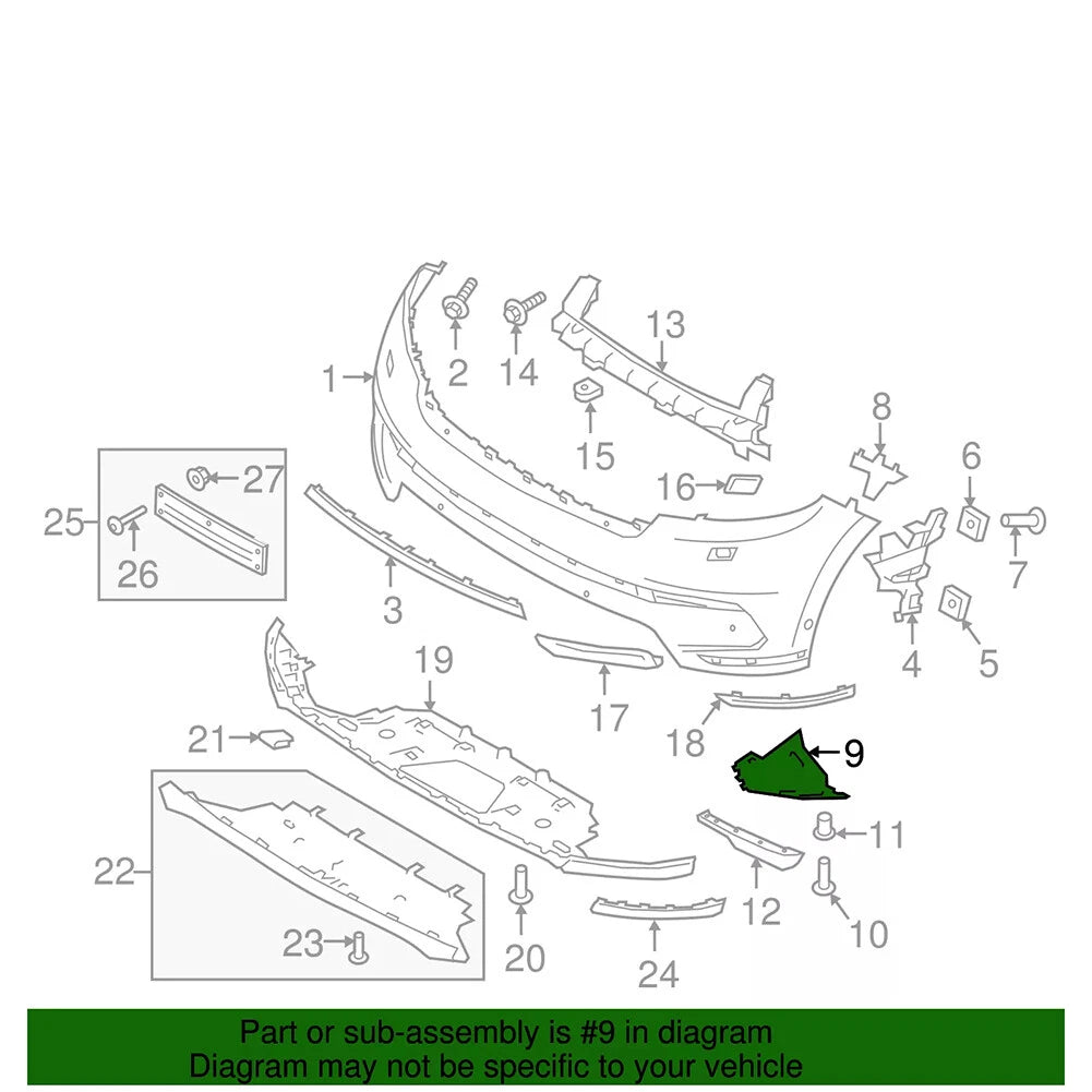 Air Duct Cooling Vents Right LR093524 & Left LR093525 Compatible With Land Rover Range Rover Velar - L560 (2017-2024)