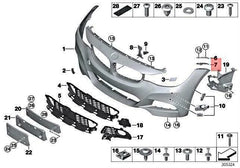 Front Bumper Bracket Left 51117293803 & Right 51117293804 Compatible With 3 Series GT (F34) (2014-2019) Tag No.1561