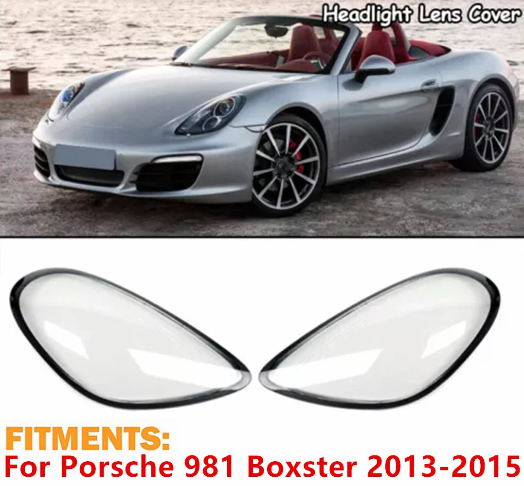 Headlight Glass Set Compatible With Porsche Cayman 981 (2013-2015)