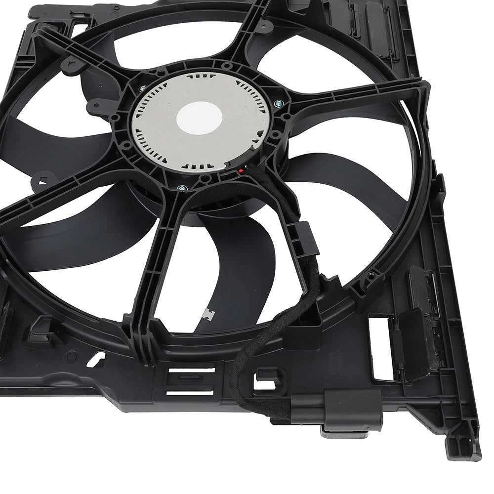 Engine Radiator Cooling Fan Assembly 17428509741 Compatible With BMW 5 Series (F10) & 5 Gran Turismo (F07) & 7 Series (F01, F02, F03, F04)