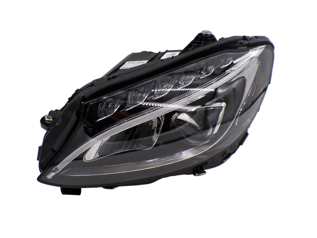 Headlight Headlamp  Left A2059067303 & Right A2059067403 A2058203661 (Single Lens) (Without Blaster) Compatible With  MERCEDES-BENZ C-CLASS (W205) & C-CLASS Convertible (A205) 2015-2018 Tag No.101