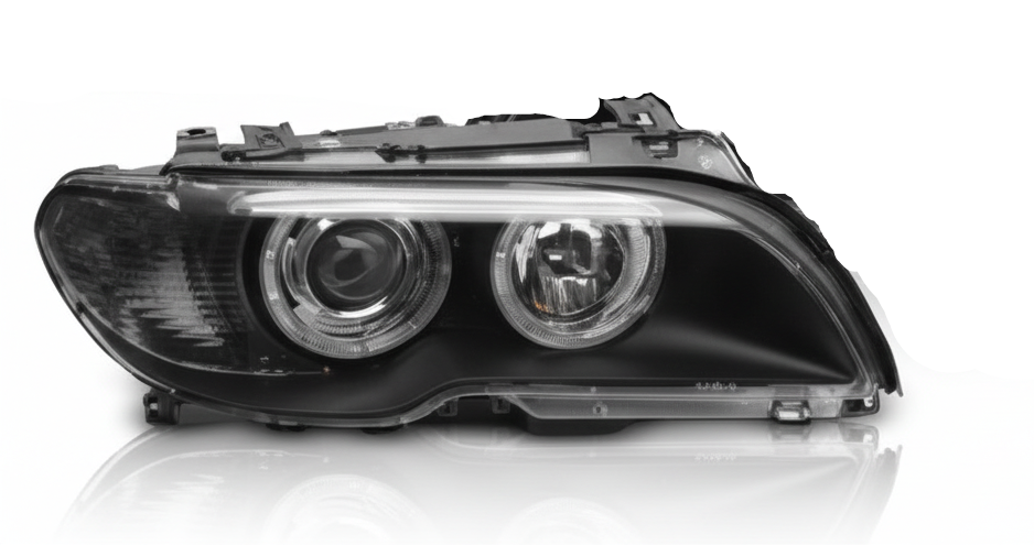 Complete Headlight Assembly  Left 63117182513 & Right 63117182514 Compatible With BMW E93 (Old) 2006-2010