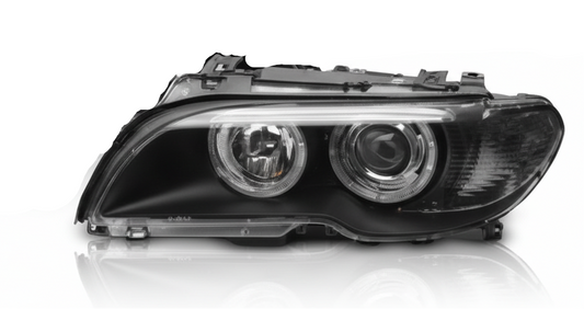 Complete Headlight Assembly  Left 63117182513 & Right 63117182514 Compatible With BMW E93 (Old) 2006-2010