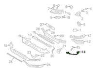Front Bumper Fog Lamp Brackets Left 31383679 Right 31383680 Compatible With VOLVO XC90 I (275) Tag No.2653