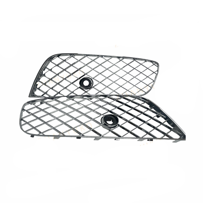 Silver Fog Lamp Cover Set Left 3W3807647C & Right 3W3807648C Compatible With Bentley GT (2012-2015) Tag No.1021