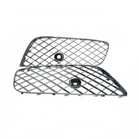 Silver Fog Lamp Cover Set Left 3W3807647C & Right 3W3807648C Compatible With Bentley GT (2012-2015) Tag No.1021