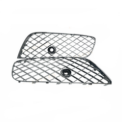 Silver Fog Lamp Cover Set Left 3W3807647C & Right 3W3807648C Compatible With Bentley GT (2012-2015) Tag No.1021