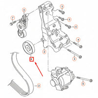 Belt Idler Pulley 06B903341B Compatible with AUDI & VOLKSWAGEN Tag no : 10