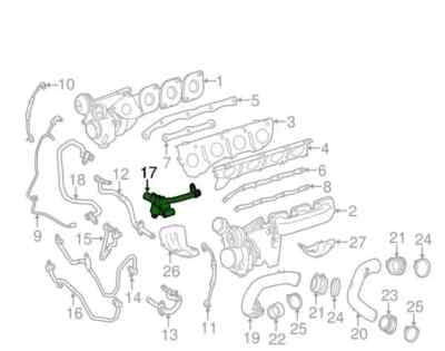Radiator Hose Pipe 2782000100 2782001351 2782001400 CHT0769 Compatible With MERCEDES-BENZ CLS (C218) S-CLASS (W222, V222, X222) Tag No.558