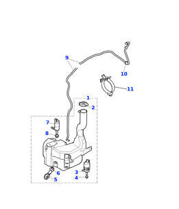 Washer Pump Headlamp C2S4086 Compatible With Jaguar & XF II (X260) & XF I (X250