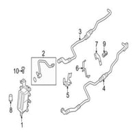 Oil Cooler 17217638580 7601951 17217601951 7638580 For BMW 5 Series F10 Tag-O-86