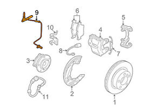 Front Left/Right ABS Wheel Speed Sensor 34526760424 34526785020 34526870075 34526762465 Compatible With BMW 3 Series E90