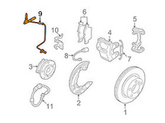 Front Left/Right ABS Wheel Speed Sensor 34526760424 34526785020 34526870075 Compatible With BMW 3 Series E90