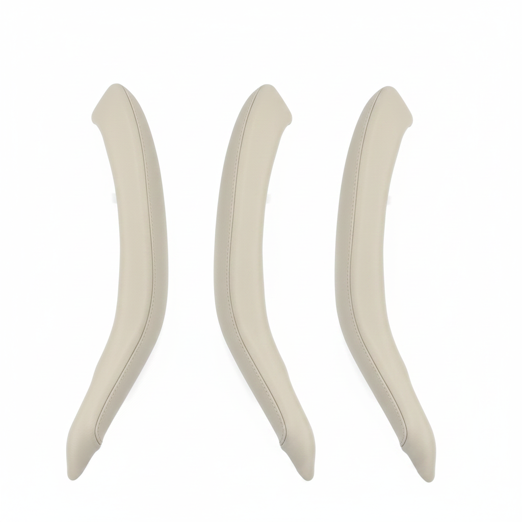 Inner Door Pull Handle Leather Cover Left 51417353759 Right 51417353760 Compatible With BMW X5 X6  F15/F16