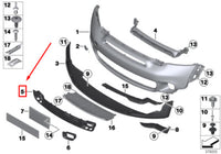 Front Bumper Grille 51119802061  Compatible With Mini Cooper (R60) (2011-2016) Tag No.79
