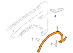 Front Right Wheel Arch (EYEBROW) 51777210082 Compatible With BMW X3 F25 Tag-EY-06