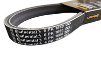 Multi Rib Belt 6PK1660 11281247284 Compatible With BMW 1 (F21), 3(F30, F80), 3 Gran Turismo, 5 (F10), 5 (G30, F90), X3 (F25), X3 (G01, F97, G08), X4 (G02, F98) (CONTINENTAL)