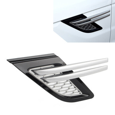 Front Fender Grille Silver Right LR053796 & Left LR053800 Compatible With RANGE ROVER SPORT I (L320) Tag No.04