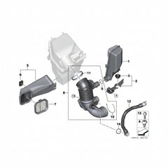 Air Filter Resonator Bracket 13718623292 Compatible With BMW G30 G20
